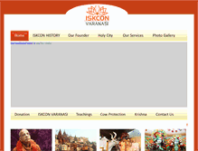 Tablet Screenshot of iskconvaranasi.com